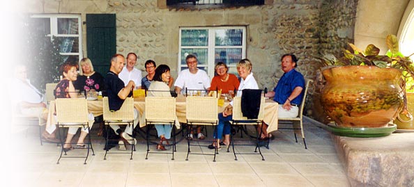 Zoom - La terrasse provenale de la Farella situé dans la Drome (Provence)