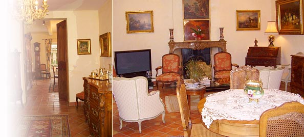 Zoom - Le sallon - Chambres d'h&ocirc;tes